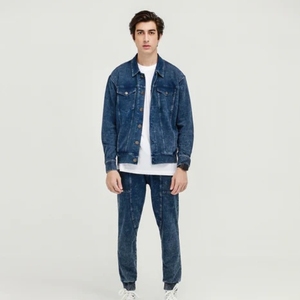 Chaqueta de Mezclilla para Hombre, Invierno, Personalizable, Estilo Urbano, 360g, 100% Algodón, Transpirable, Secado Rápido, Alta Calidad, Color Personalizable - Product Image 2