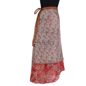 2026 Wholesale Reversible Silk Sari Full Magic <b>Wrap</b> <b>Skirts</b> - <b>Wrap</b> <b>Skirt</b> - Indo Western Clothing - Fashion Wear <b>Skirts</b> Wholesale - Product Image 6