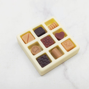 <b>Scale</b> 1:12 Miniature 12 Cavity Dessert Platter Chocolate Cakes for Dollhouse Accessories Craft Making for Age 14+ - Product Image 2