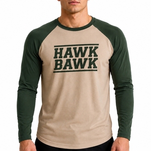 Camiseta de manga larga para hombre, estilo casual, raglán, moderna, para el día a día, estilo urbano relajado, ropa para el día a día - Product Image 1