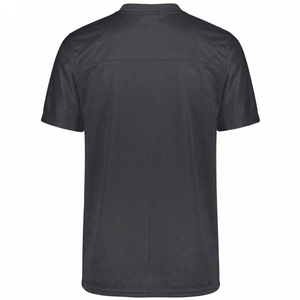 Camiseta de Fútbol Gris Lisa para Hombre al por Mayor |   Camiseta Deportiva de Manga Corta Ligera y Transpirable de Malla para Entrenamiento - Product Image 4