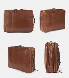 Bolso Bandolera de Piel Genuina para Hombre, Pequeño, Ligero, Antirrobo, Duradero, para Pecho/Hombro, para Exteriores, Modelo Letter All - Product Image 3