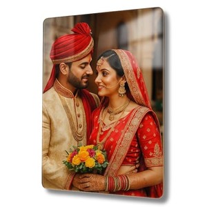 Cadre photo en bois MDF A4 11x13 personnalisable, vente en gros, blanc beige - Product Image 4