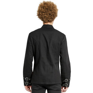 OEM ODM CUSTOM ROCK GUARD PSYCHO HANDCUF <b>GOTHIC</b> ZIP-UP <b>JACKET</b> COAT PUNK UNIFORM WHOLESALE 2026 - Product Image 3