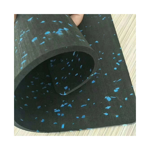 Tapis de sol en caoutchouc pour salle de sport en rouleau, absorption des chocs, épaisseur 3-10 mm, anti-poussière, antidérapant - Product Image 1