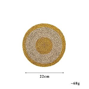 Vietnam vente en gros classique multicolore rond lumière bambou jonc de mer tapis de table décor à la maison napperons tressés tasse sous-verres - Product Image 4