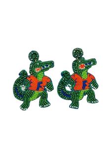 การถักด้วยมืออย่างมีสไตล์มาร์ดิกราส์รองเท้าบูทลูกปัดต่างหูทันสมัยหรูหราพรีเมี่ยมและหรูหราคุณภาพสูงพิเศษจากอินเดีย - Product Image 4