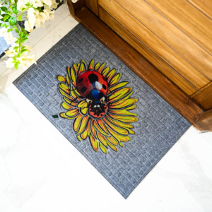 Tapis d'entrée décoratif imprimé par sublimation avec dos antidérapant en caoutchouc |   Tapis d'entrée antidérapant pour intérieur et extérieur - Product Image 3