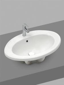 Lavabo Ovalado de Cerámica para Montar en Superficie, Lavabo de Baño Premium, Lavamanos Elegante para Encimera - Product Image 6