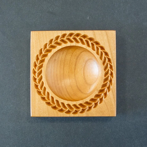 New Arrival Wooden <b>Cookie</b> Mold Floral Ring Design Handmade Biscuit Stamp Baking <b>Tool</b> for Home Bakery Wholesale Price Square Wood - Product Image 2
