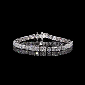 Pulsera de Lujo con Moissanita de 4.0mm – Pulsera Hip Hop Estilo Diamante Iced Out de Plata 925 - Product Image 2