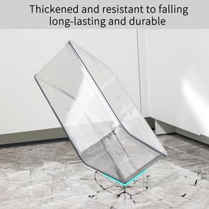 Set di 5 Contenitori in Plastica Trasparente con Coperchi, Organizzatori per Alimenti e Armadi, per Cucina, Vestiti, Asciugamani, Cosmetici - Product Image 2