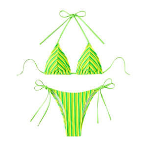 Collection de maillots de bain deux pièces sexy à motif floral pour femme, coupe haute, confortables pour les vacances d'été - Product Image 5