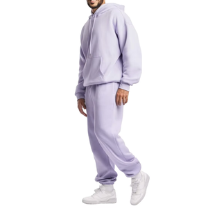 Unisex Acid <b>Wash</b> Hooded Sweatshirt Sweatpants 2-Piece Tracksuit Custom Plain Streetwear Windproof Lightweight Joggers <b>Set</b> - Product Image 2