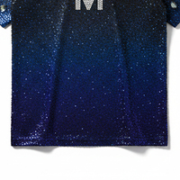 T-shirt Homme Oversize Bling Strass Mode Urbaine Été Manches Courtes Décoration Cristal Brillant Grande Taille Décontracté 100% Coton