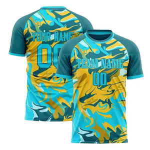 Maillot de football de l'équipe nationale du monde, version joueur, polyester/coton, séchage rapide, manches courtes, nom d'équipe personnalisé - Product Image 5