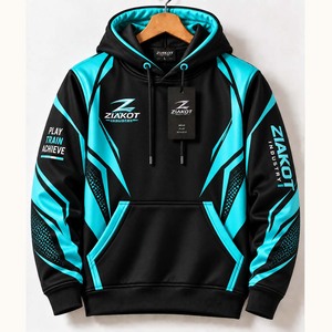 Áo khoác hoodie thể thao thiết kế 3D nhiều màu sắc, in hình ghép hình hỗ trợ người tự kỷ, may đo theo yêu cầu, bán buôn Ziakot - Product Image 2