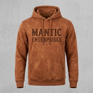 เสื้อฮู้ดดี้ผ้าฝ้ายหนานุ่มทรงโอเวอร์ไซส์สไตล์วินเทจ ล้างสีแบบแอซิดวอช มีกระเป๋าจิงโจ้ สำหรับผู้ชาย ใส่ได้ในฤดูใบไม้ร่วง เป็นมิตรต่อสิ่งแวดล้อม - Product Image 2