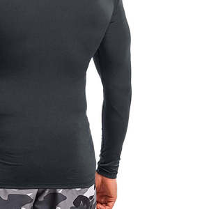 OEM Men's Premium Quality Rash Guard Sublimation Printed Polyester Front Gym Fitness Surfing Diving Compression Shirts - Product Image 2