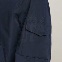 Blouson Bomber d'Hiver pour Homme à Séchage Rapide avec Col Montant et Logo Frontal en Tissu Toile Polyester/Nylon – Vente en Gros