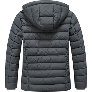 Diamond <b>Quilted</b> Hooded Jacket With Rhinestones For Women <b>Winter</b> Coat - Product Image 2