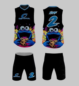 Uniformes de Baloncesto Personalizados Sublimados, Sólidos, Antibacterianos, de Secado Rápido, Transpirables, 100% Poliéster, Pantalones Cortos, Cuello Redondo, Sin Mangas - Product Image 2