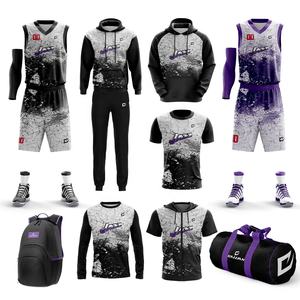 Fourniture d'usine OEM ODM Vente en gros de vêtements de basket-ball uniformes réversibles pour hommes uniformes de basket-ball vêtements de sport de couleur personnalisée - Product Image 1