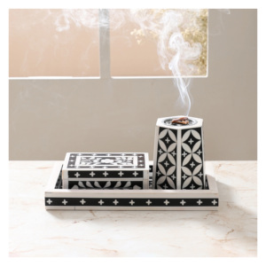 Mabkhar de Tamaño y Forma Personalizados a un Precio Accesible, Quemador de Bakhoor, Medkhan Hecho a Mano en Madera con Madreperla, Mabkhara de Primera Calidad - Product Image 5