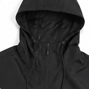 <b>Men's</b> Full-Zip Sporty Windbreaker Casual Two-Tone Lightweight Outdoor <b>Jacket</b> with Hood - Product Image 2