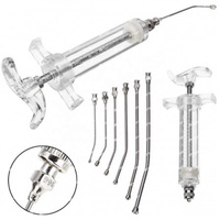 Ensemble complet OEM de 6 aiguilles pour l'alimentation des oiseaux avec seringue disponibles en différentes tailles d'outils d'alimentation des oiseaux en acier inoxydable