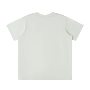 Custom logo Small Collar Loose Regular Fit Short Sleeve Solid Knitted 100% Cotton Eco-Friendly Unisex American <b>Hip</b> Hop Style - Product Image 2