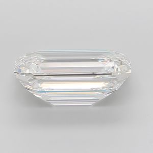 Diamant de laboratoire de qualité supérieure, taille émeraude, créé de manière durable, type IIa, carbone avec facettage en cascade effet miroir, certifié IGI - Product Image 3