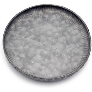 Plateau en bois galvanisé Rectangle moderne de 12.6 pouces Bords ondulés Motif scénique Détection tactile Mobile Décoratif - Product Image 4