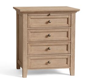 Modern Solid Teak Wood Bedside Table with Four <b>Storage</b> Drawers Spacious Top Surface and Elegant <b>Bedroom</b> Side <b>Cabinet</b> - Product Image 2