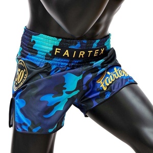 Short de Muay Thai Fairtex sur mesure, de qualité supérieure, fabriqué à 100 % en polyester pour l'entraînement aux arts martiaux - Product Image 4