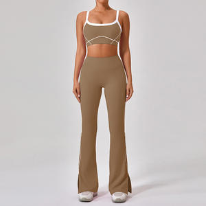 Ensemble de 3 pièces : soutien-gorge, short et legging pour femme, vêtements de sport pour la course en extérieur, la gym, le yoga et le fitness - Product Image 6