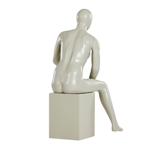 Mannequin féminin sans visage de bonne qualité, assis sur une chaise, mannequin féminin en position assise, corps entier, pour la présentation de vêtements - Product Image 6