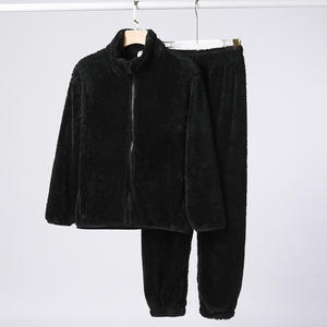 Pijamas de Felpa <span class=keywords><strong>Polar</strong></span> Súper Suaves para <span class=keywords><strong>Mujer</strong></span>, con Logotipo Personalizable, Cintura Elástica, Cierre de <span class=keywords><strong>Cremallera</strong></span>, Cálidas para Invierno, para el Hogar y Exteriores - Product Image 4