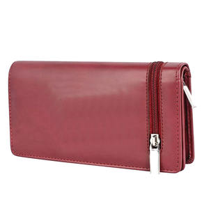 Petit portefeuille en cuir verni de haute qualité pour femmes, portefeuille fin tendance pour femmes et filles, porte-monnaie à fermeture éclair avec porte-cartes - Product Image 4