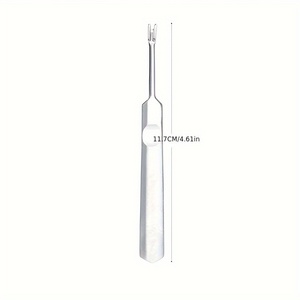 Outil de nettoyage des ongles en acier inoxydable à double extrémité pour la manucure et les soins des cuticules, accessoire de beauté professionnel réutilisable - Product Image 6