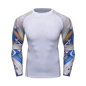 Rashguard de MMA Personalizable, Transpirable, Antibacterial, de Secado Rápido, Spandex y Nylon, Manga Larga, Servicio OEM, en Venta para la Temporada 2026 - Product Image 3