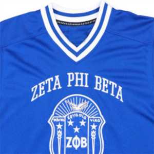 Maillot de football ZPB bleu roi 100 % polyester, maillot Zeta Phi Beta, vente en gros, personnalisable, maillot de football classique du monde - Product Image 2