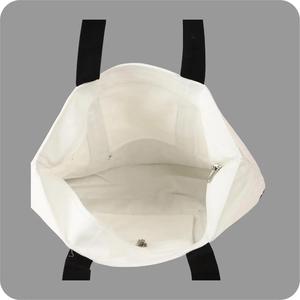 Minimalist Embroidered Fashion <b>Canvas</b> <b>Tote</b> Bag Large Capacity Waterproof Zipper Closure Solid Color Polyester Daily Autumn - Product Image 5