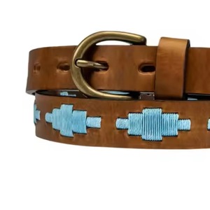 Elegante Cinturón de Cuero Genuino de Fábrica, 100% Cuero Vacuno de Alta Calidad, Estilo Casual, Cinturones de Cuero Polo OEM en Oferta - Product Image 3