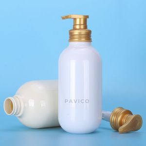 Botella Redonda de Plástico PET de 500ml y 800ml con Bomba para Champú, Color Blanco, para Envasado de Productos para el Cuidado del Cabello, Fabricante de Vietnam, Venta al Por Mayor - Product Image 3