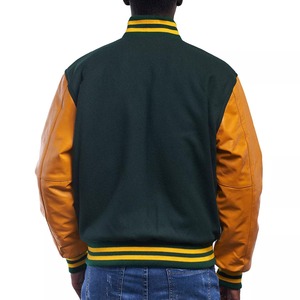 High Street Style Wool Stand Collar Patchwork Varsity <b>Jackets</b> for <b>Men</b> Custom Logo Winter Fashion Factory Prices - Product Image 4