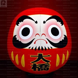 Muñeco Japonés Daruma Inflable Gigante con Iluminación LED, Tela Oxford, Logotipo Personalizado, Modelo para Eventos Comerciales, Decoración Festiva/Tiendas - Product Image 2