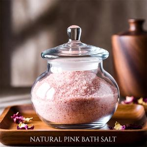 Sel de Bain Minéral Rose de l'Himalaya Naturel Écologique Sculpté Moderne Apaisant Relaxant Thérapie Spa Aromatique Détoxifiant pour la Peau - Product Image 1