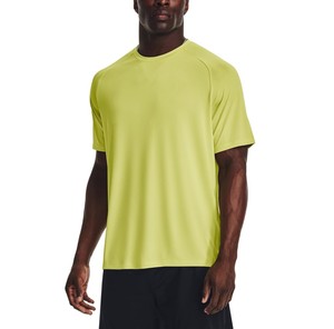 Camiseta Deportiva de Manga Corta para Hombre, Cuello Redondo, Color Sólido, Tejido de Punto, Corte Ajustado, Secado Rápido, Verde Azulado, para Gimnasio, ODM OEM - Product Image 5