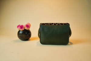 ใหม่รีไซเคิลหนังCrossbodyกระเป๋าHandcraftedผู้หญิงพิมพ์สัตว์ขนสัตว์Stubbyสีกระเป๋าหนังรีไซเคิลไหล่กระเป๋า - Product Image 3